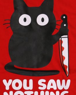 Γάτα "you saw nothing" T-shirt
